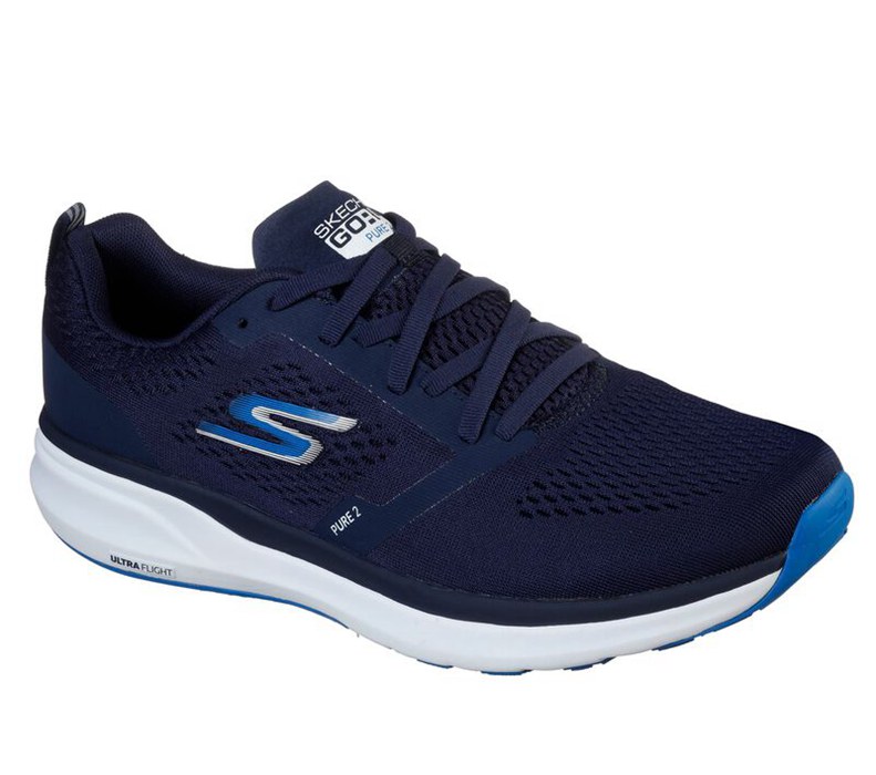 Skechers Gorun Pure 2 - Mens Running Shoes Navy/Blue [AU-LE7557]